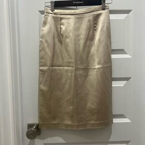 Xscape Gold/ champagne Pencil Skirt